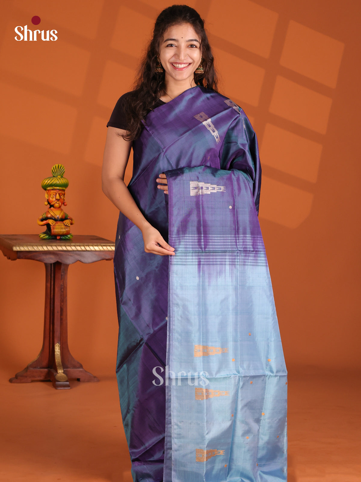 DES31161- Banana Pith Saree - Shop on Shrus.com