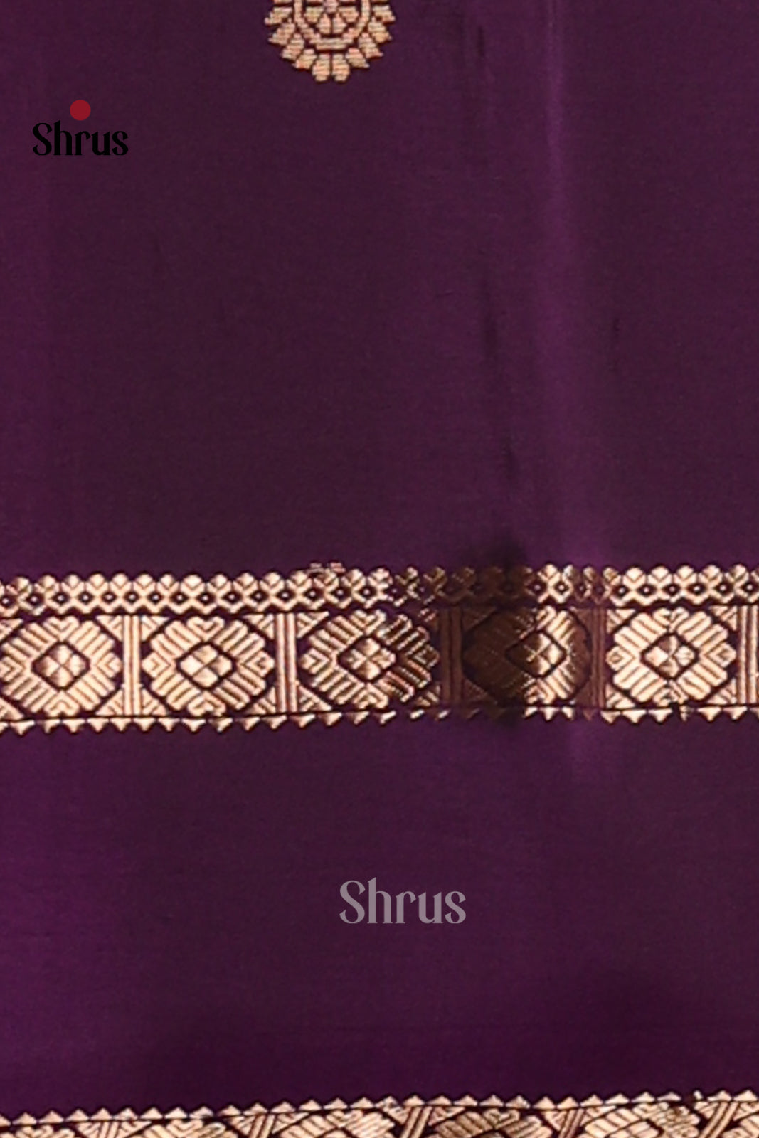 Regal Parrot Green Soft Silk Saree with gold peacock , floral buttas , purple rettaipet border - Shop on Shrus.com