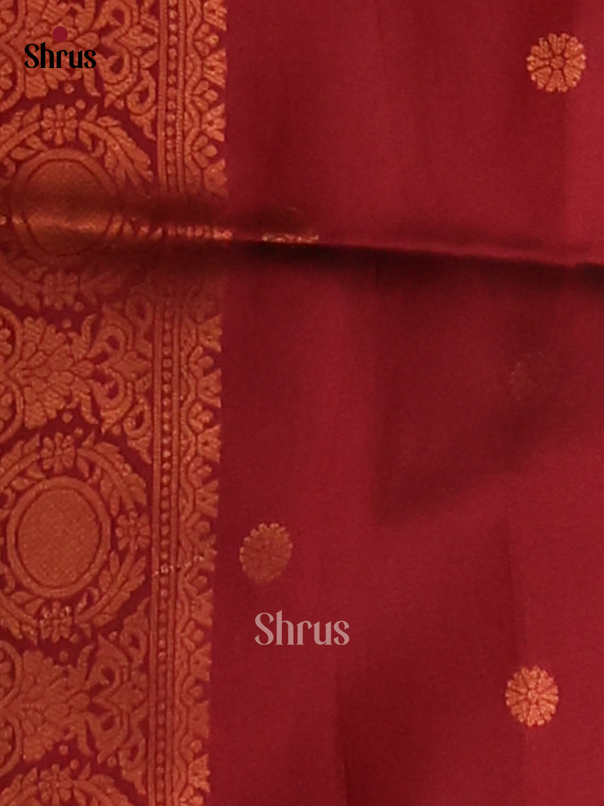 Elachi & Maroon- Semi Softsilk Saree - Shop on Shrus.com