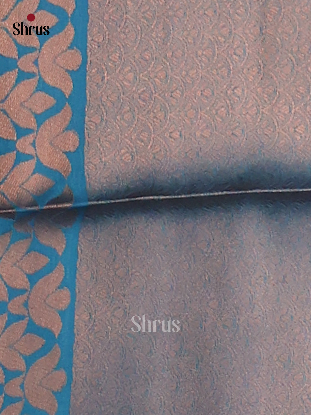 Purple & Blue - Semi Softsilk Saree - Shop on Shrus.com