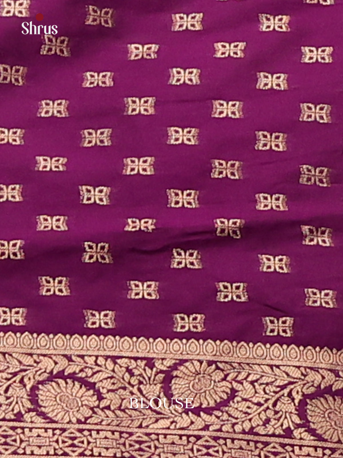 Purple - Semi Softsilk Saree - Shop on Shrus.com