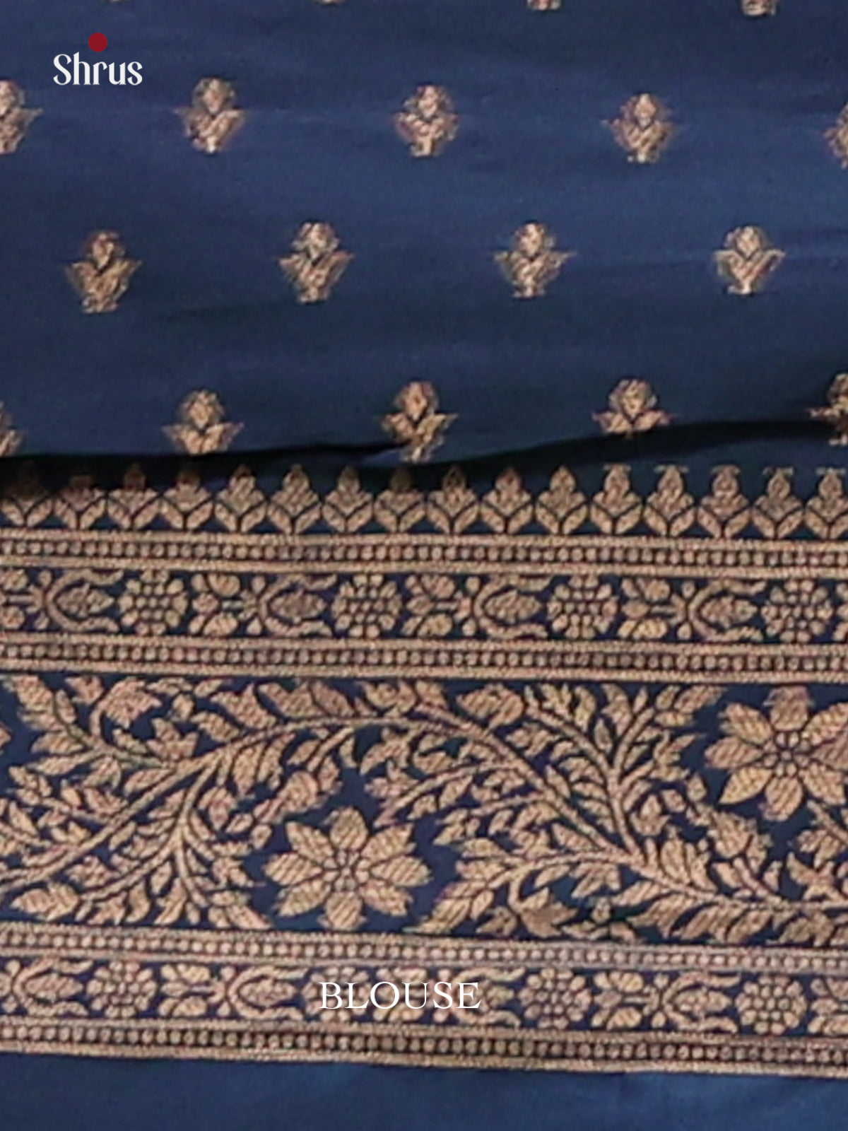 Blue - Semi Softsilk Saree - Shop on Shrus.com