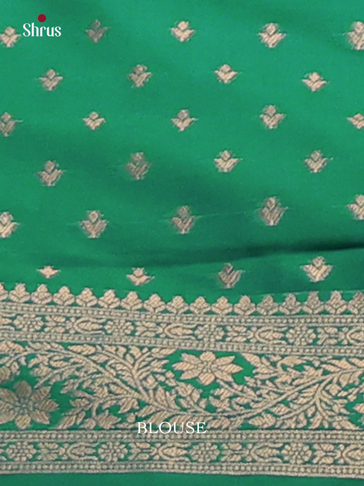 Green - Semi Softsilk Saree - Shop on Shrus.com