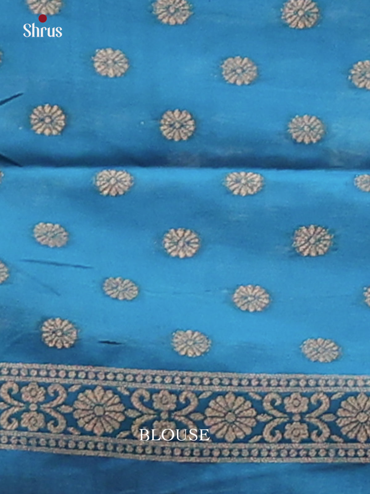 Blue- Semi Softsilk Saree - Shop on Shrus.com
