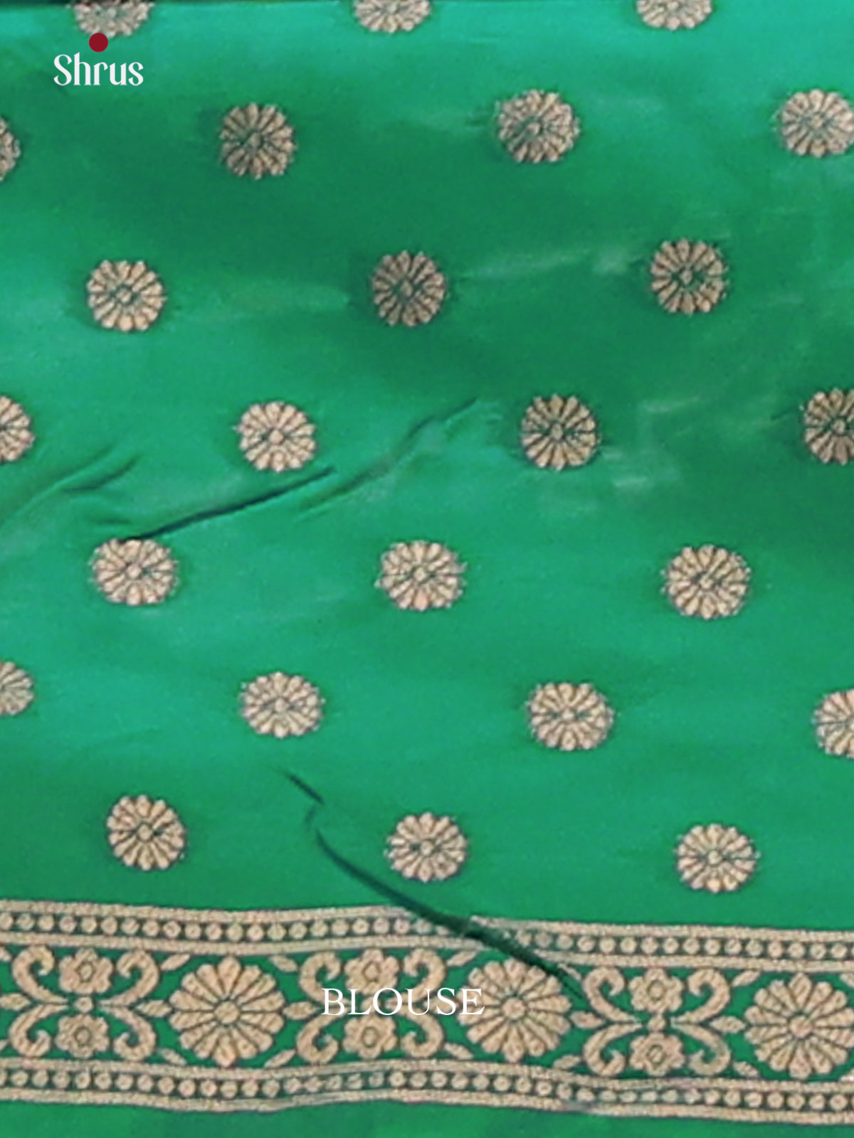 Green - Semi Softsilk Saree - Shop on Shrus.com
