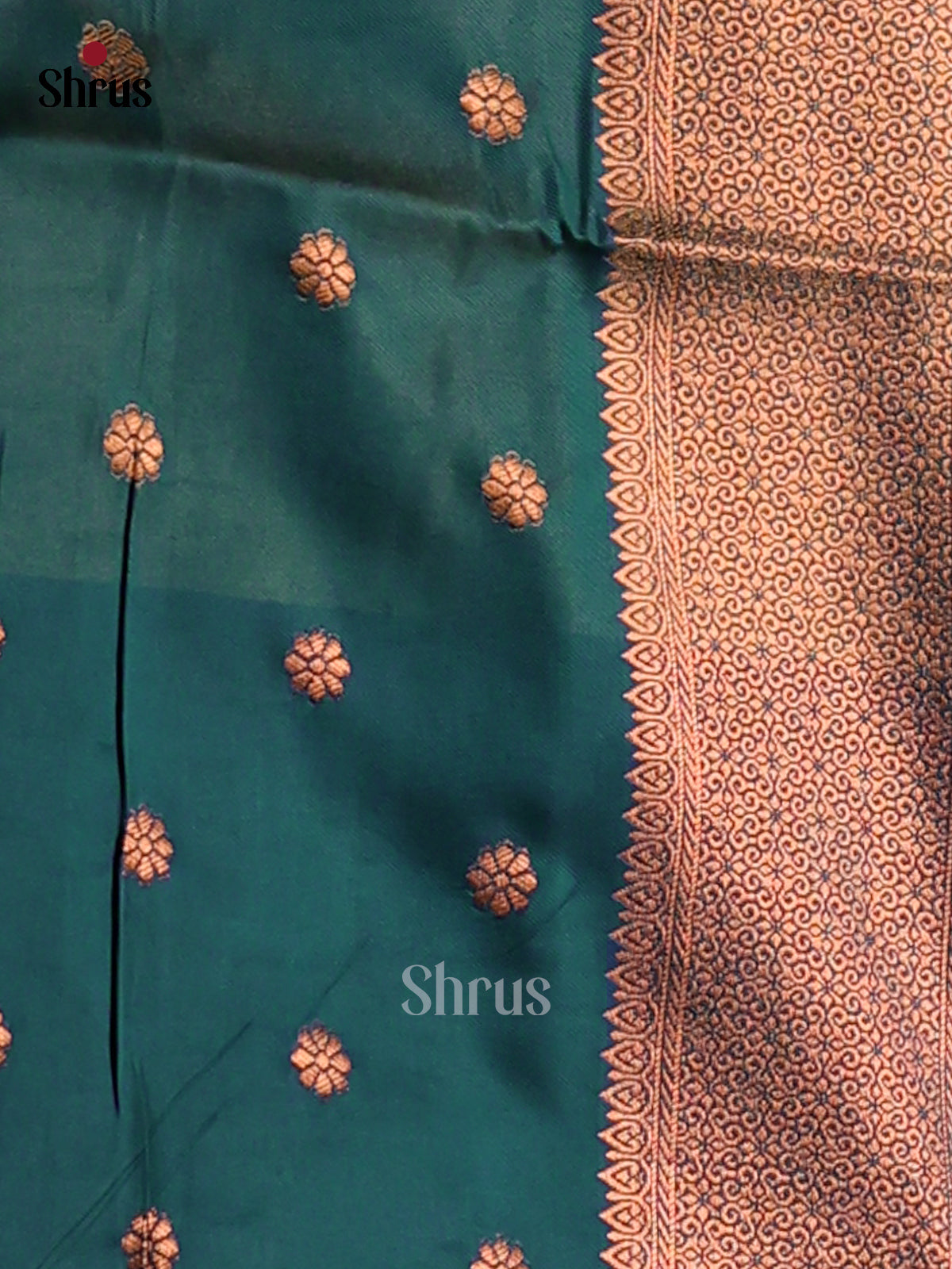 Double Shaded Green & Green- Semi Softsilk Saree - Shop on Shrus.com