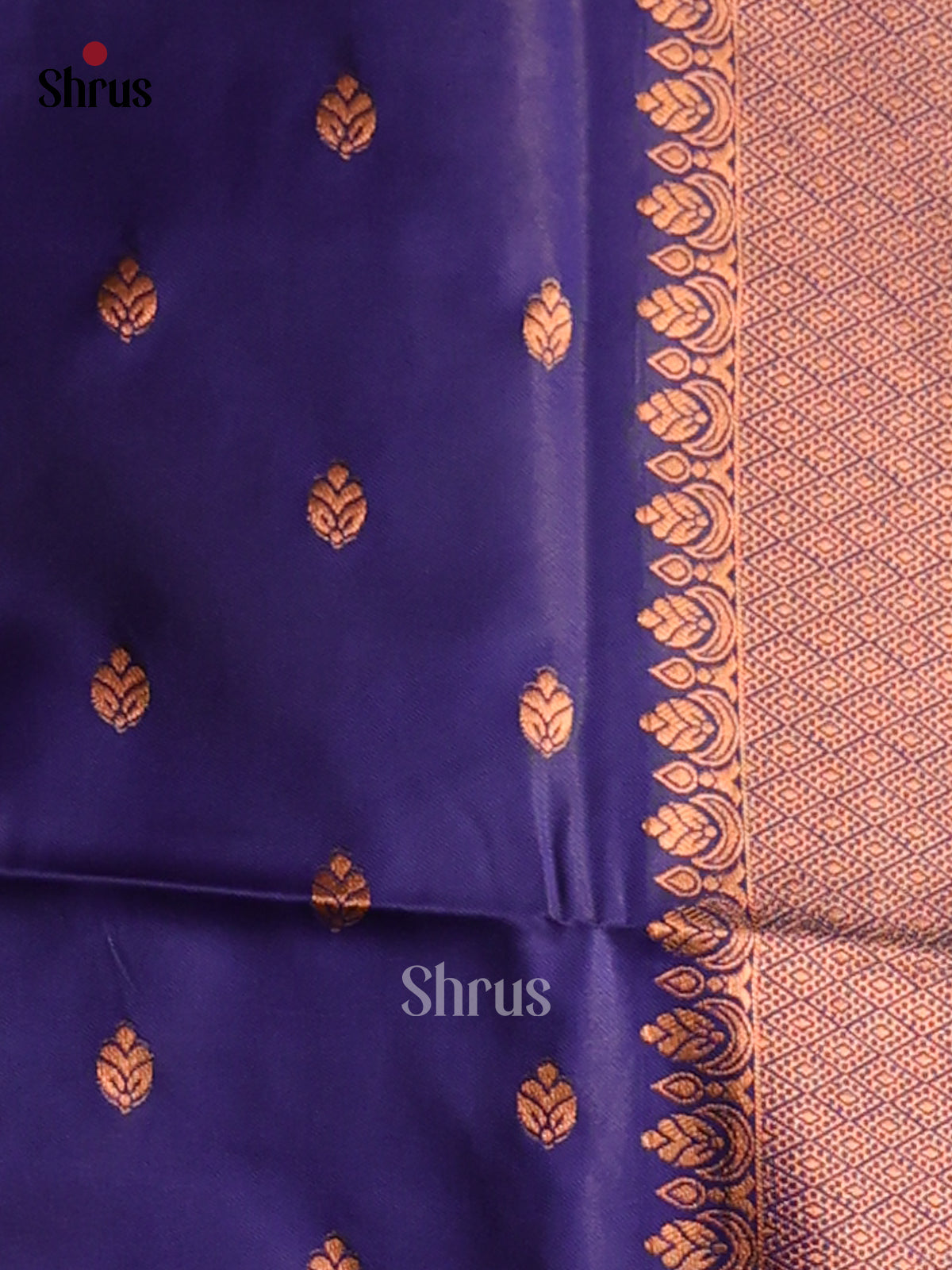Lavender & Blue - Semi Softsilk Saree - Shop on Shrus.com
