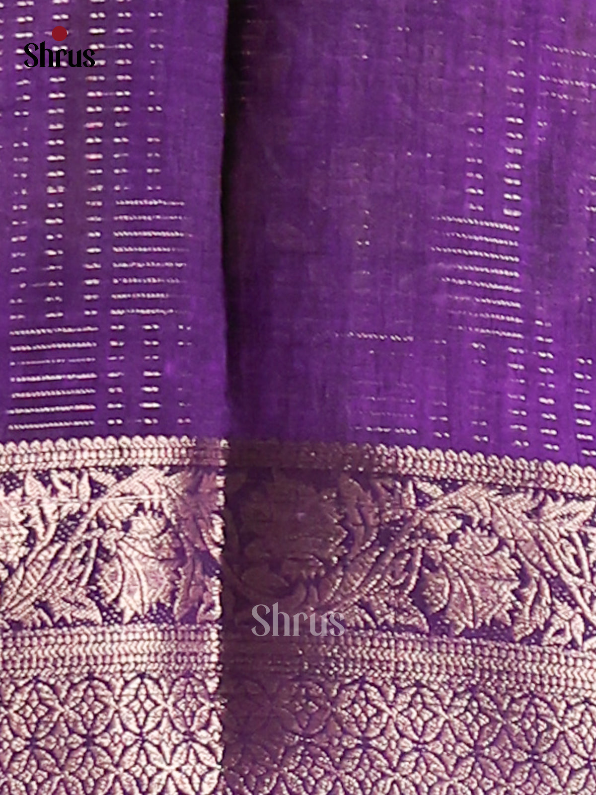 Lavender & Purple- Semi Mysore silk saree - Shop on Shrus.com