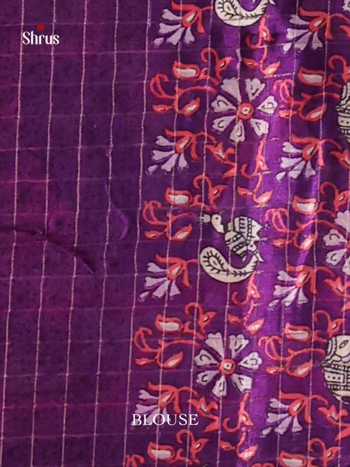 Lavender & Violet- Semi Dola silk Saree - Shop on Shrus.com