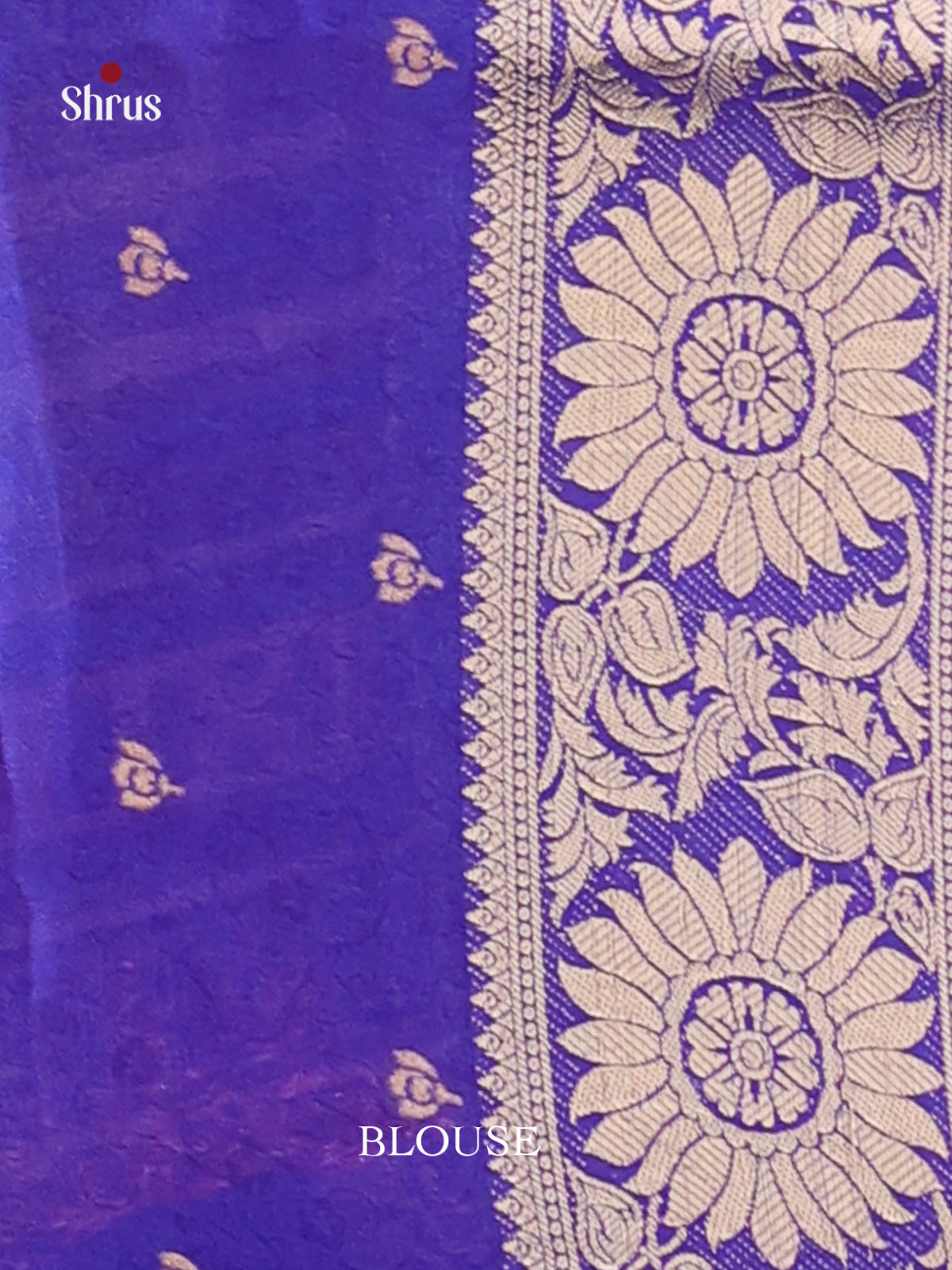 Dusty Pink & Blue - Semi Dola silk Saree - Shop on Shrus.com