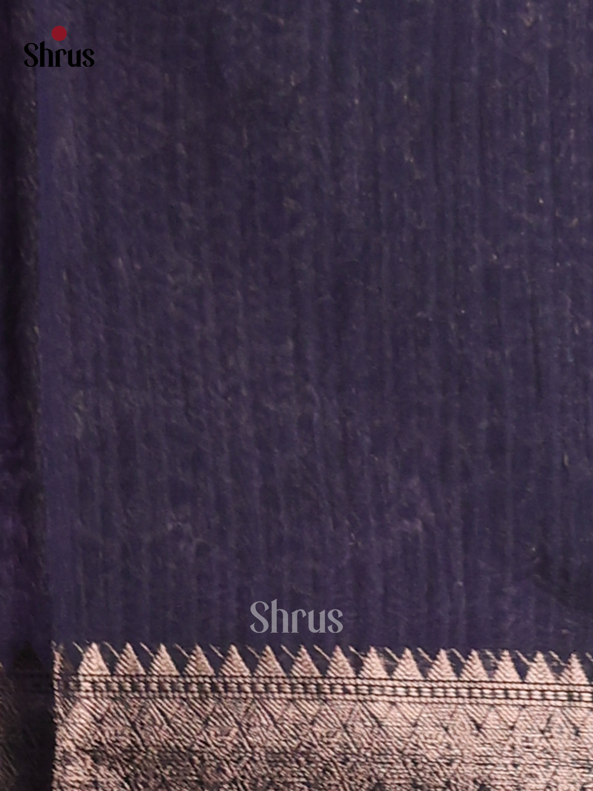Blue - Semi Jute Saree - Shop on Shrus.com