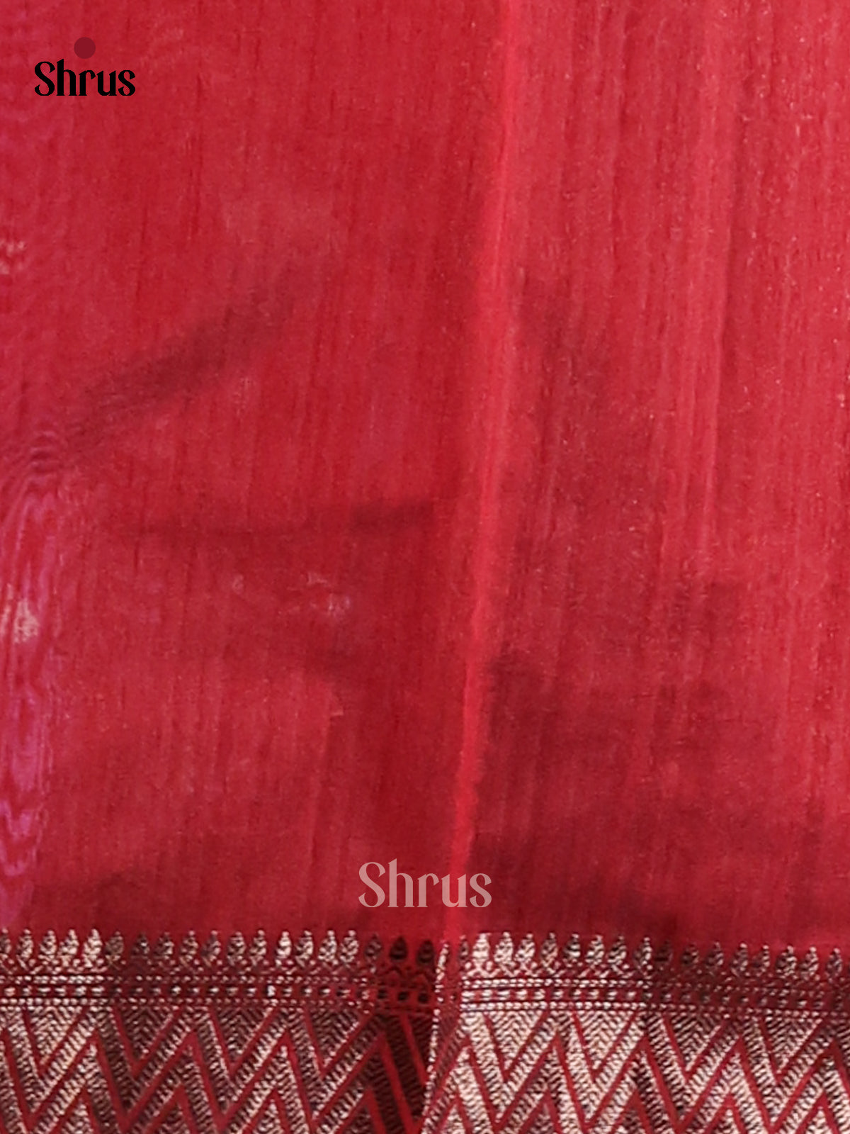 Maroon - Semi Jute Saree - Shop on Shrus.com