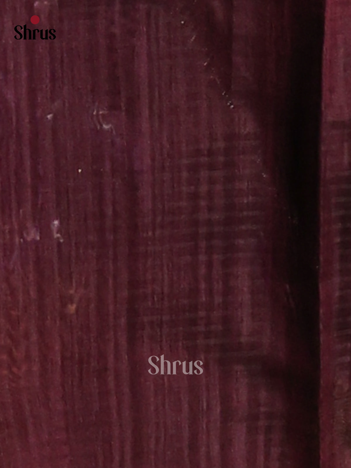 Maroon - Semi Jute Saree - Shop on Shrus.com