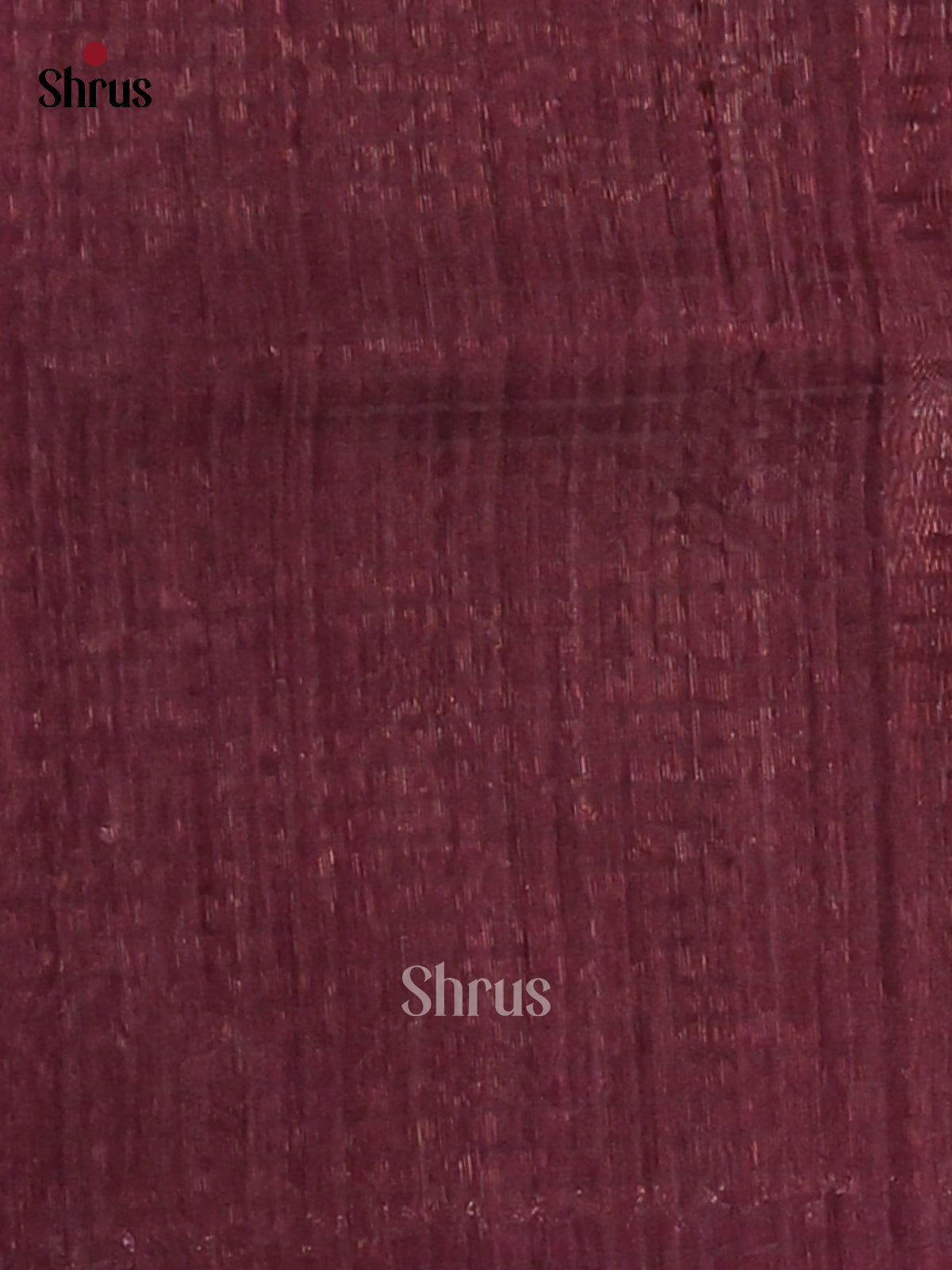 Maroon - Semi Jute Saree - Shop on Shrus.com