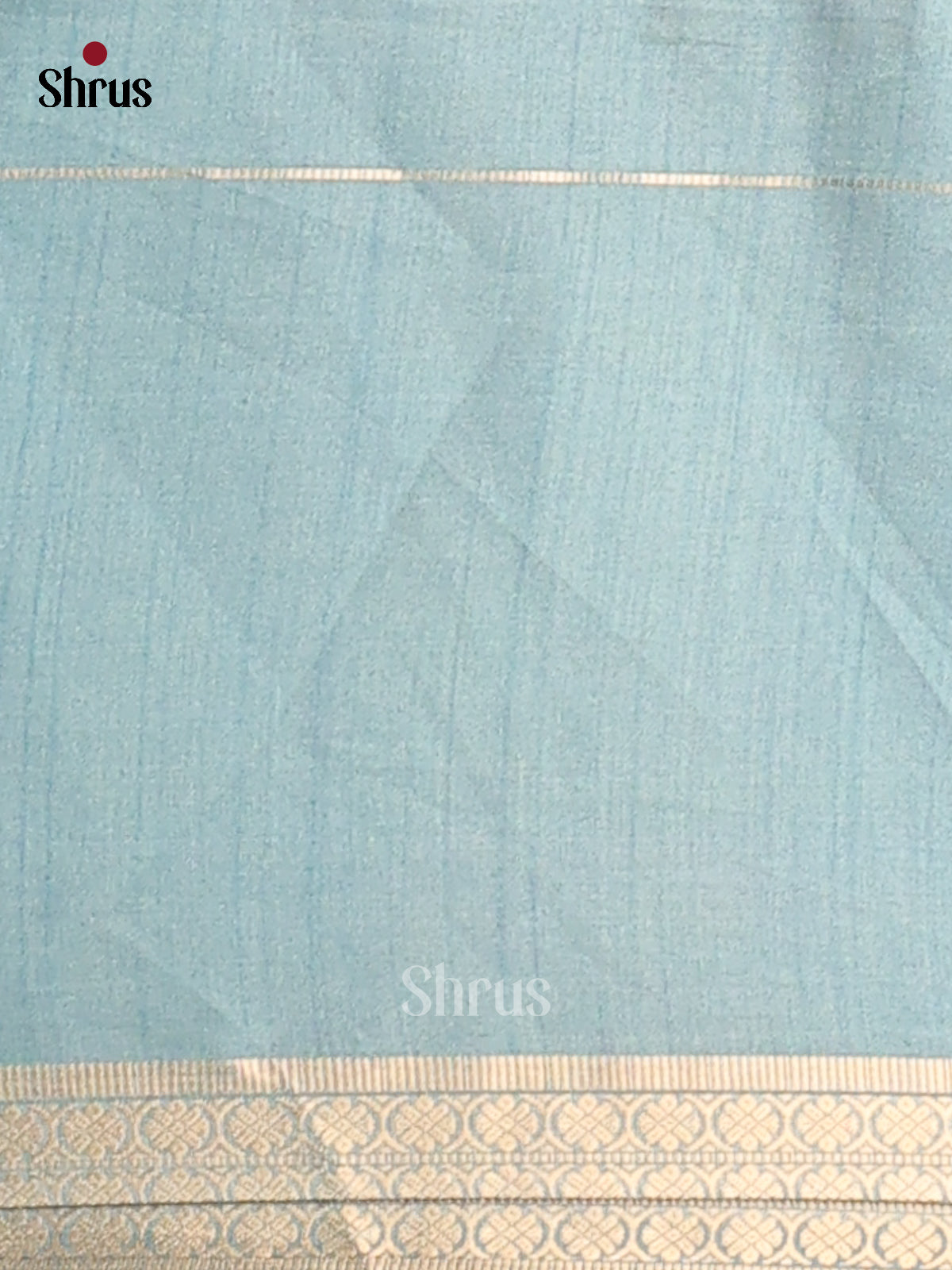 Orange & Blue- Semi Tussar Saree - Shop on Shrus.com