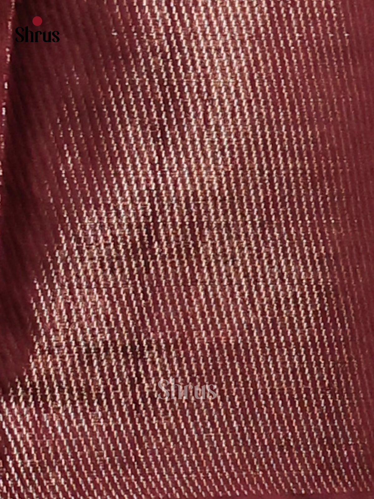 Maroon- Semi Jute Saree - Shop on Shrus.com
