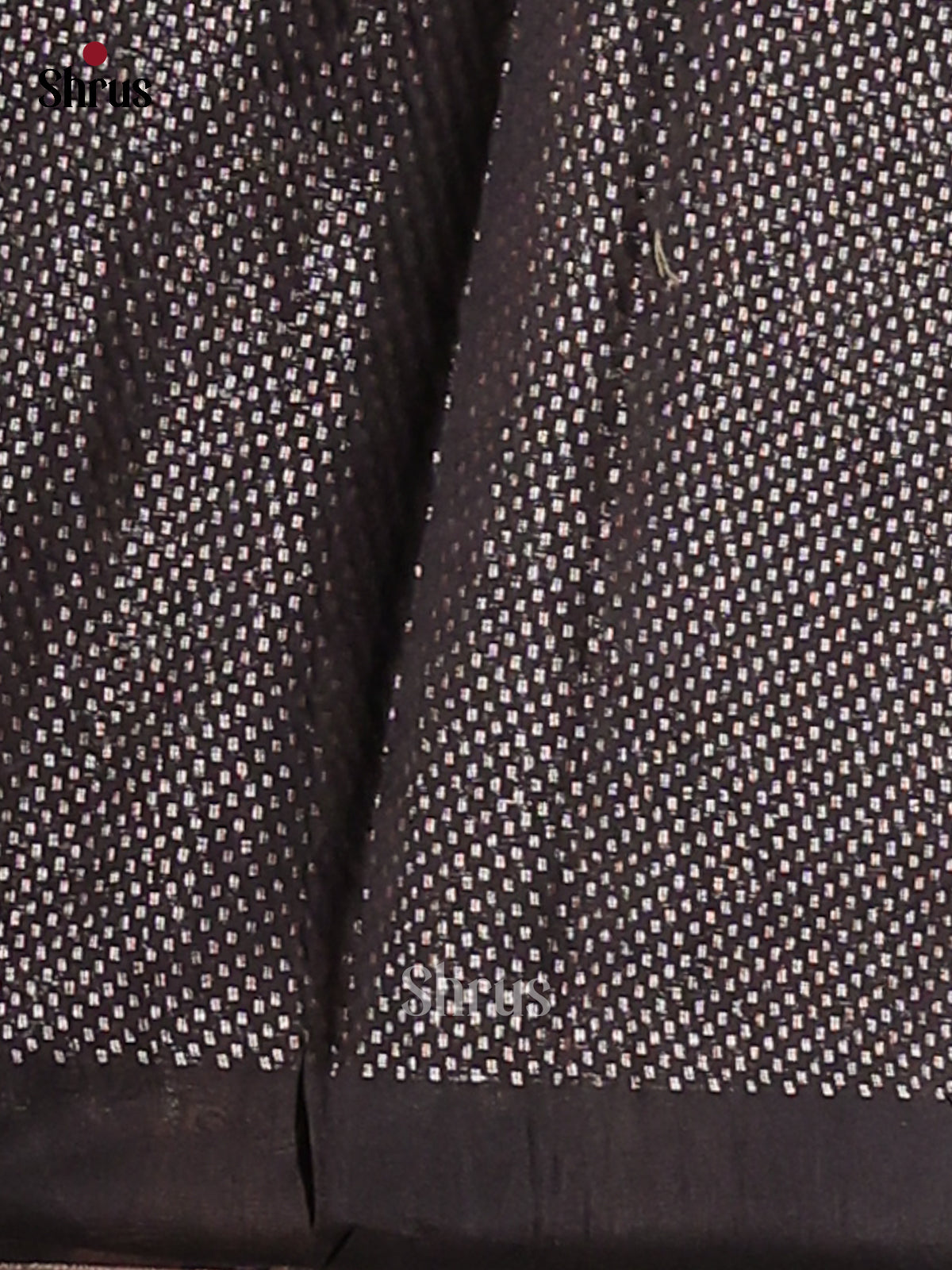 Black  - Semi Jute Saree - Shop on Shrus.com