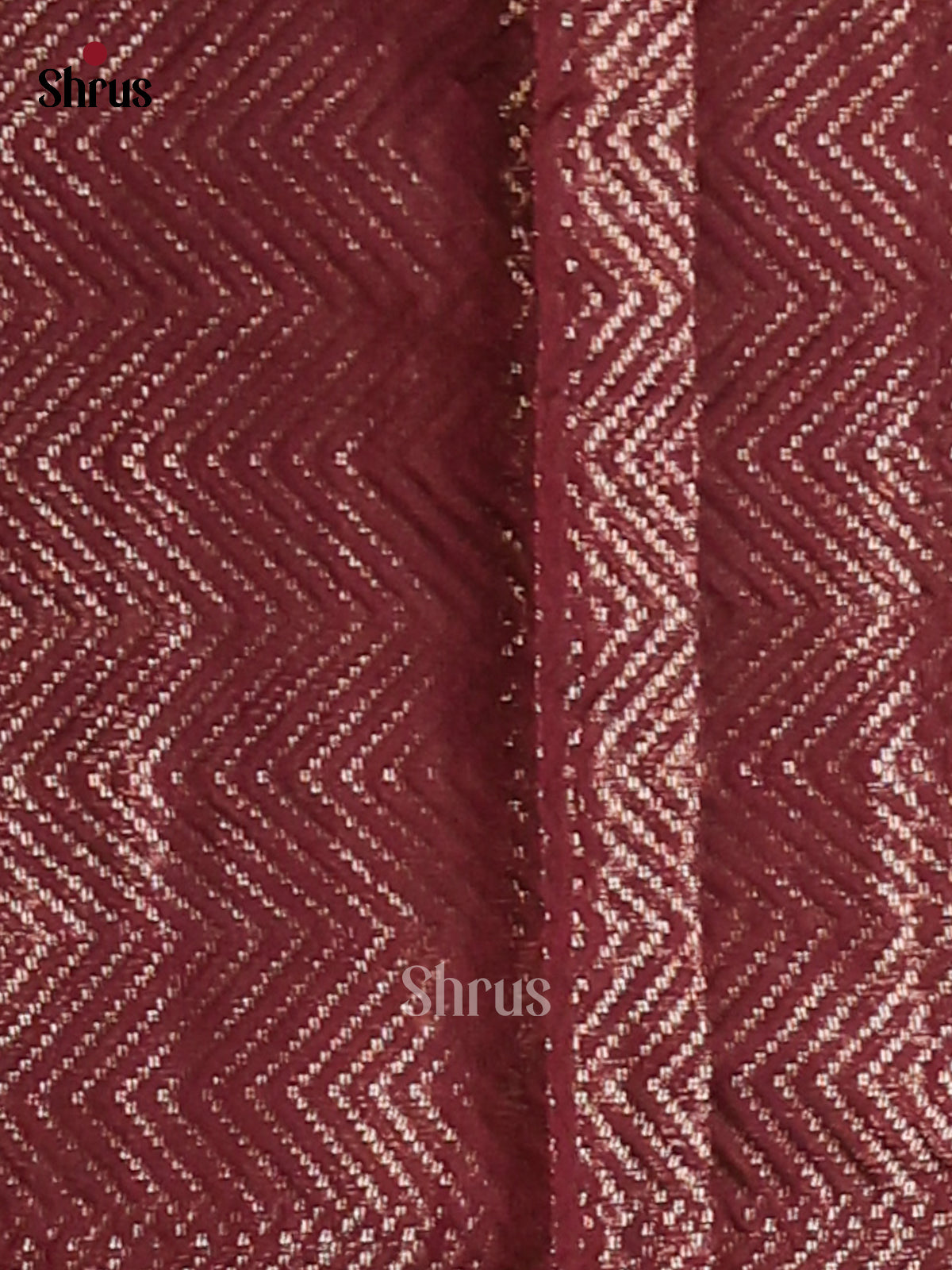Dark Maroon - Semi Jute Saree - Shop on Shrus.com