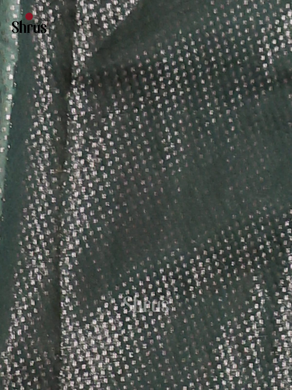 Dark Green- Semi Jute Saree - Shop on Shrus.com