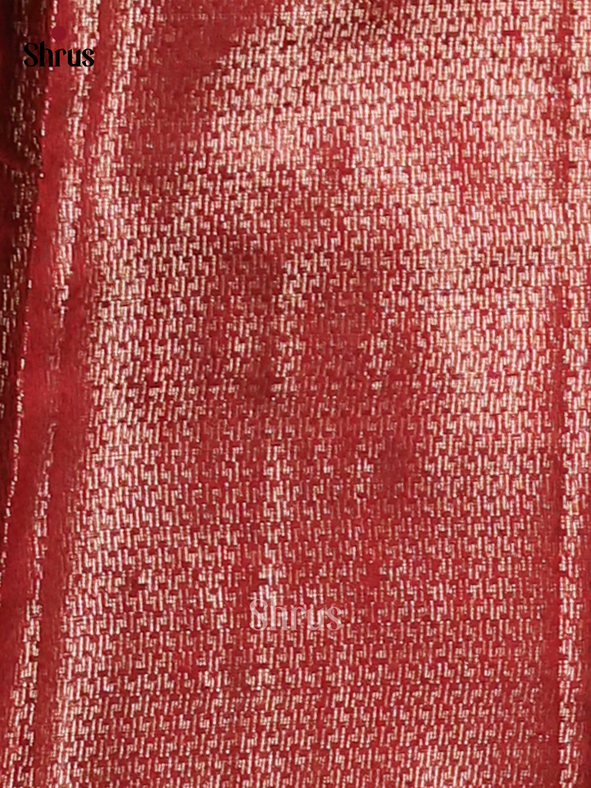 Maroon- Semi Jute Saree - Shop on Shrus.com