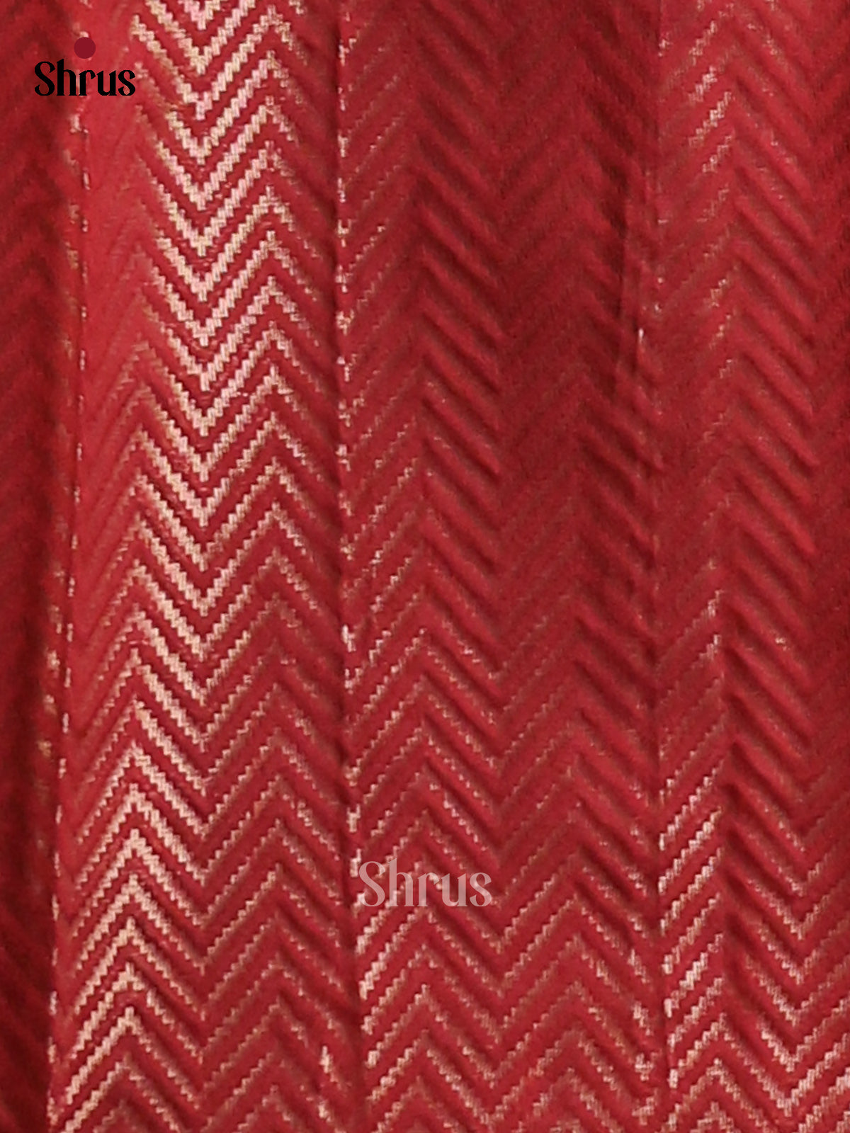 Maroon- Semi Jute Saree - Shop on Shrus.com