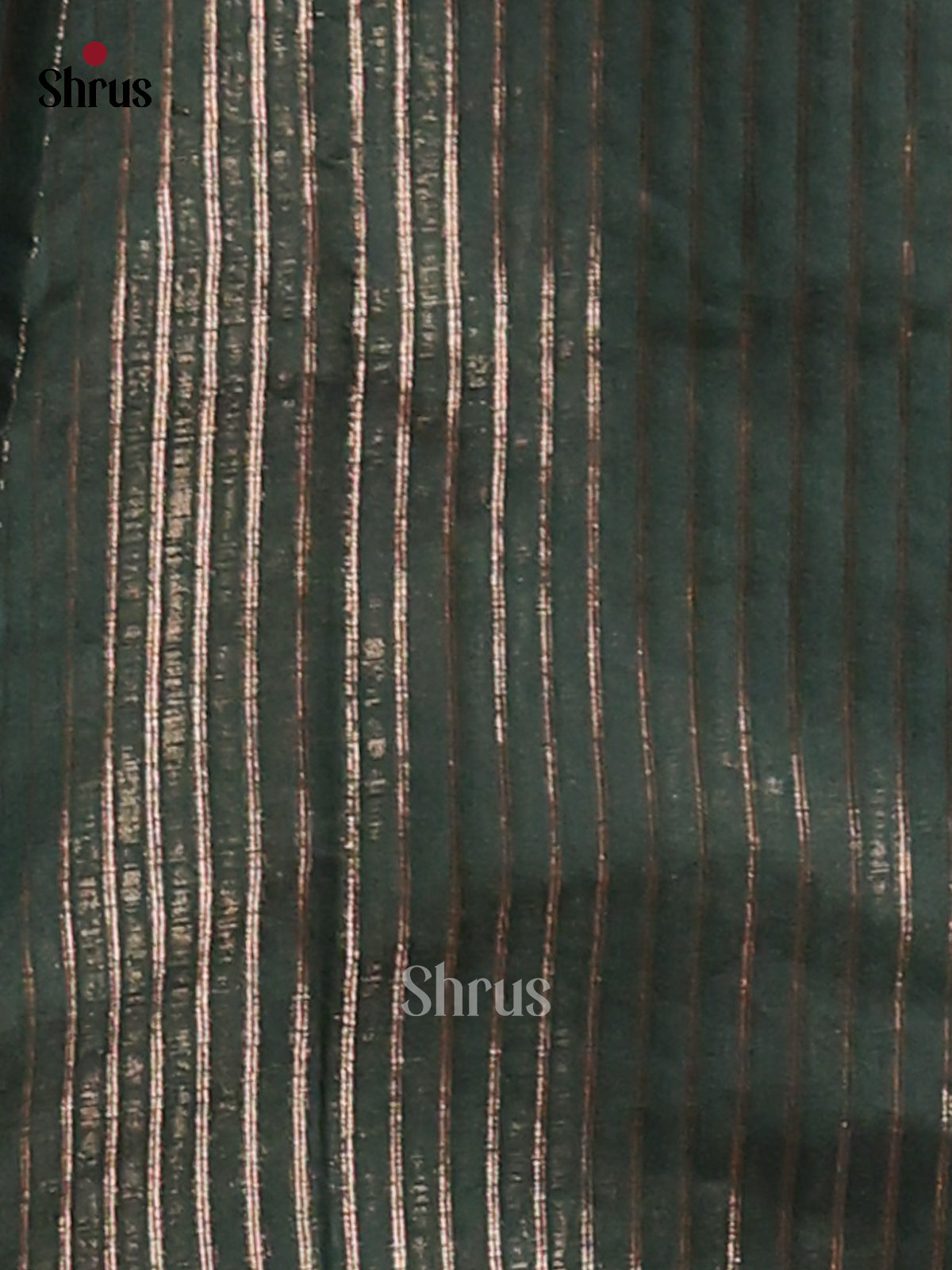 Dark Green- Semi Jute Saree - Shop on Shrus.com