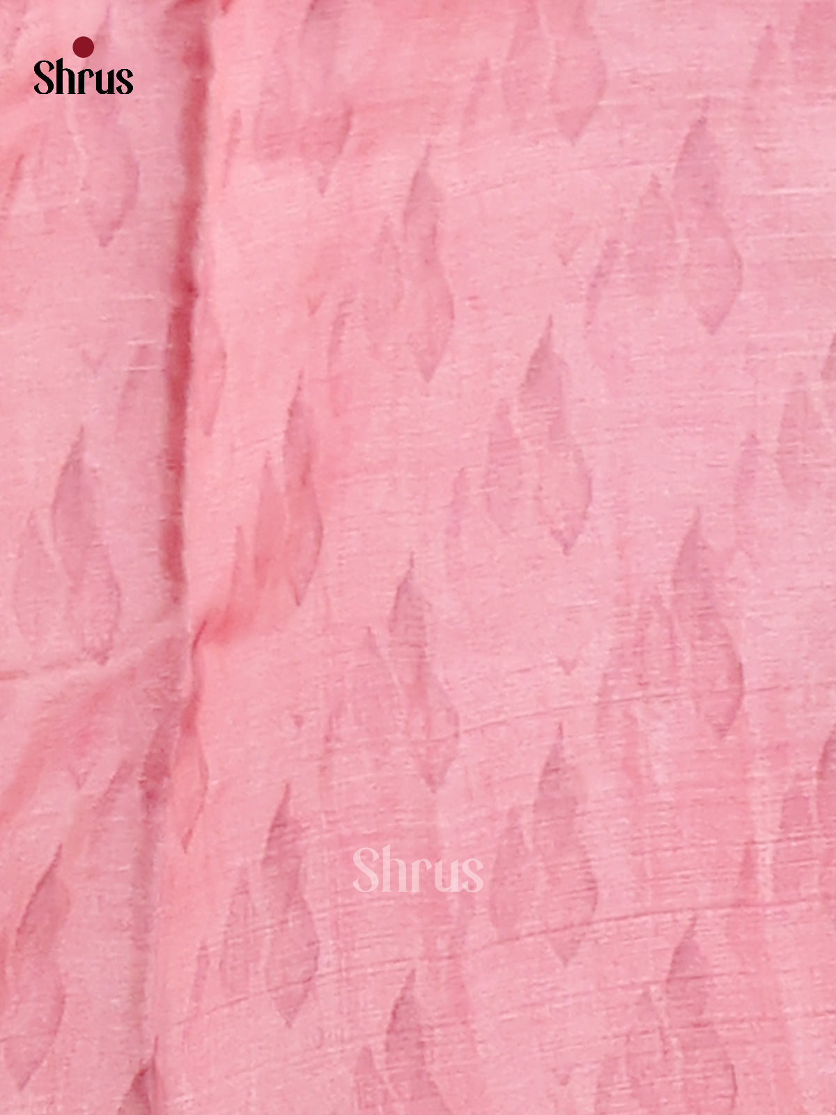 Cream & Pink - Tussar Saree - Shop on Shrus.com