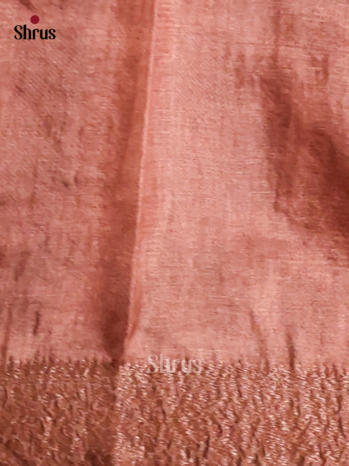 Brown (Single Tone)- Tussar Saree-1