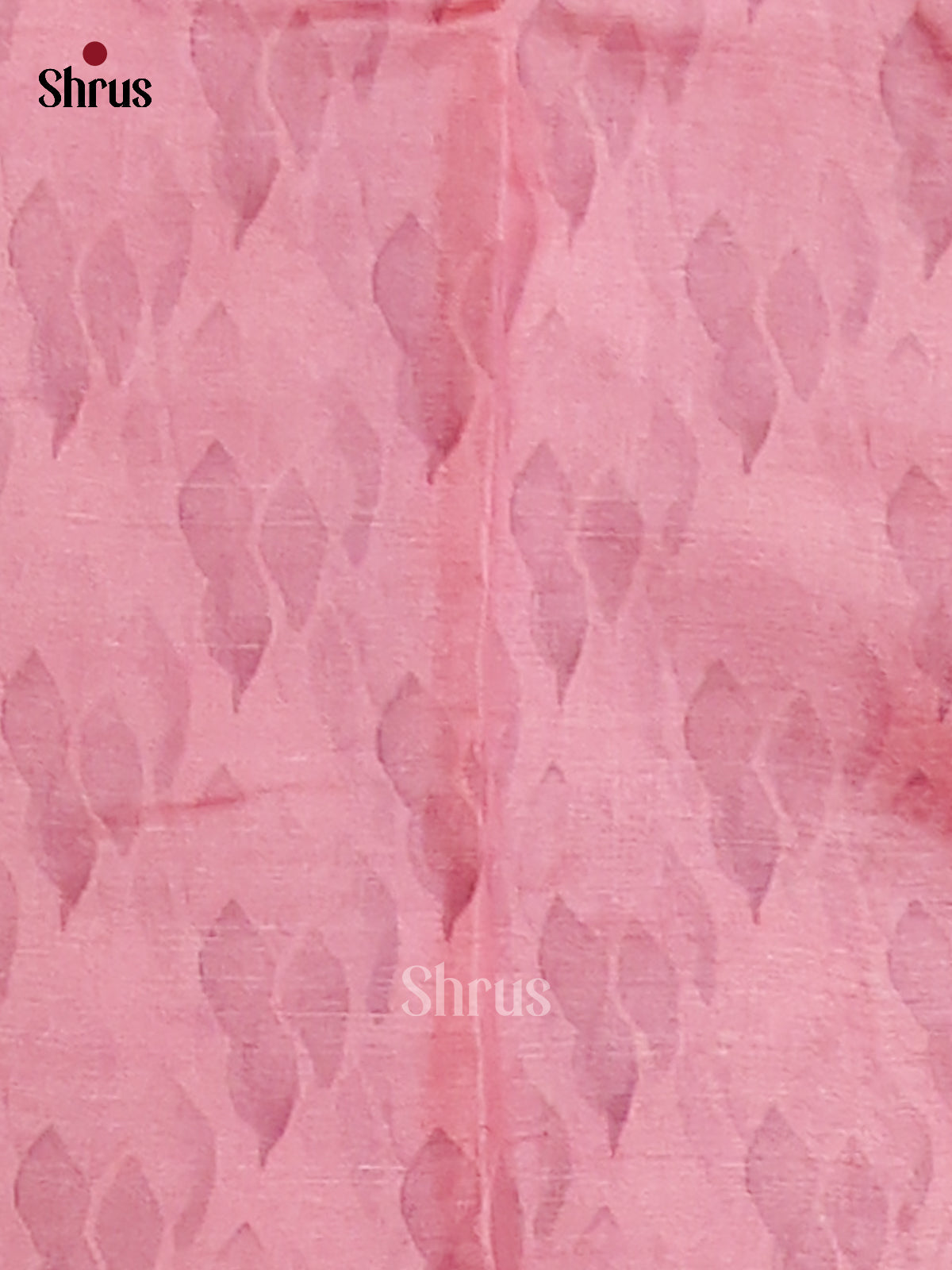 Cream & Pink - Tussar Saree - Shop on Shrus.com