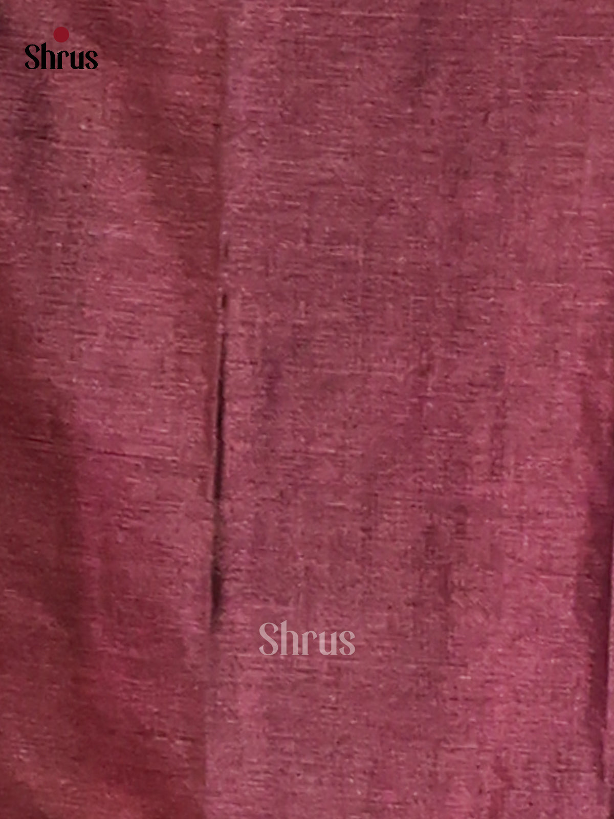 Green & Maroon  - Tussar Saree-1