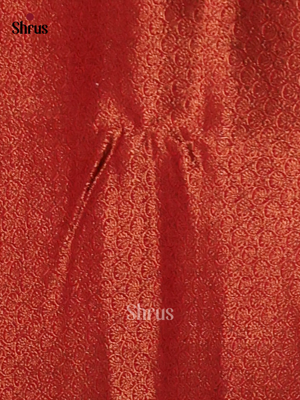 Blue & Red- Semi Jute Saree - Shop on Shrus.com