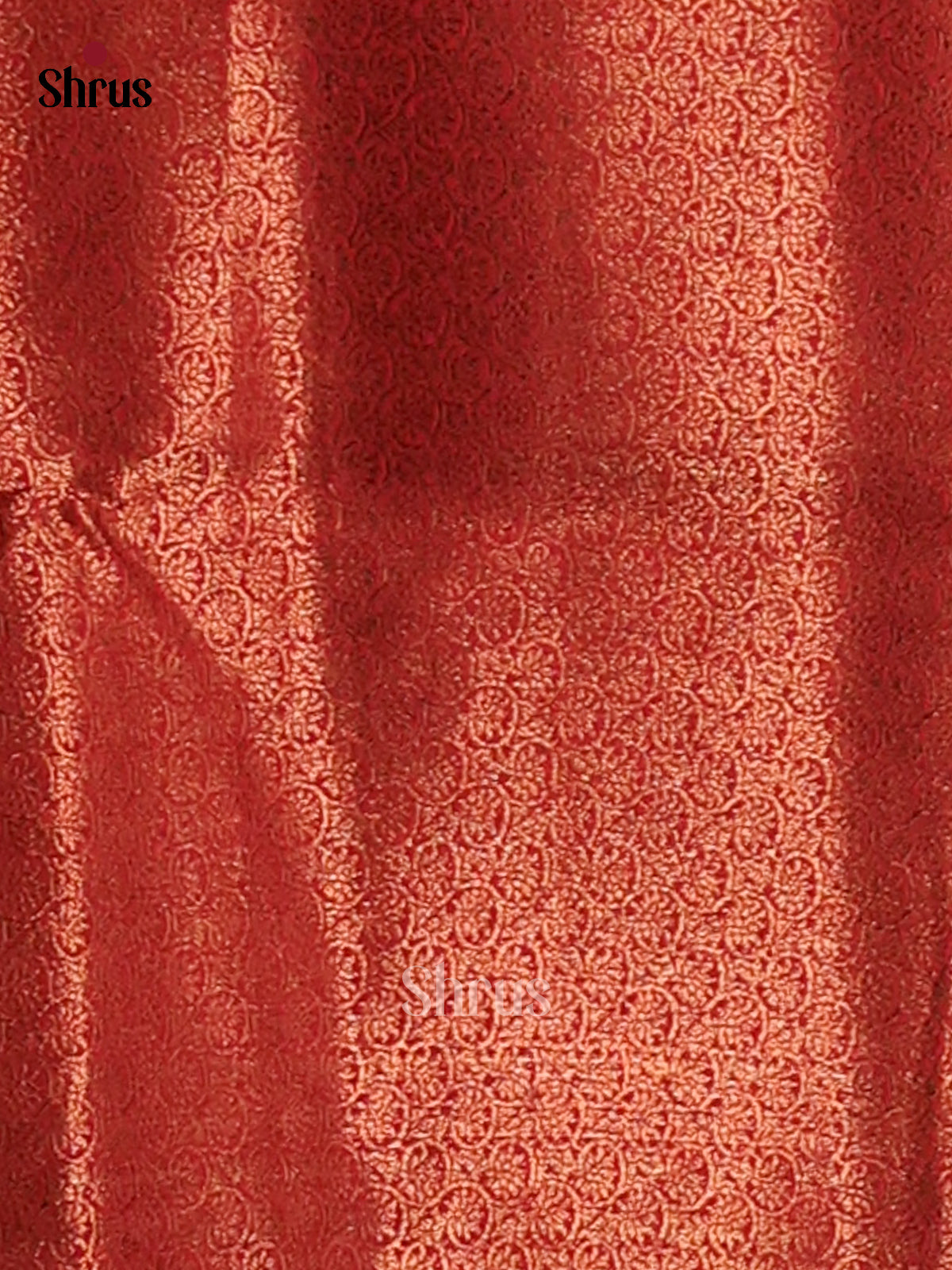 Chutney Green & Red - Semi Jute Saree - Shop on Shrus.com