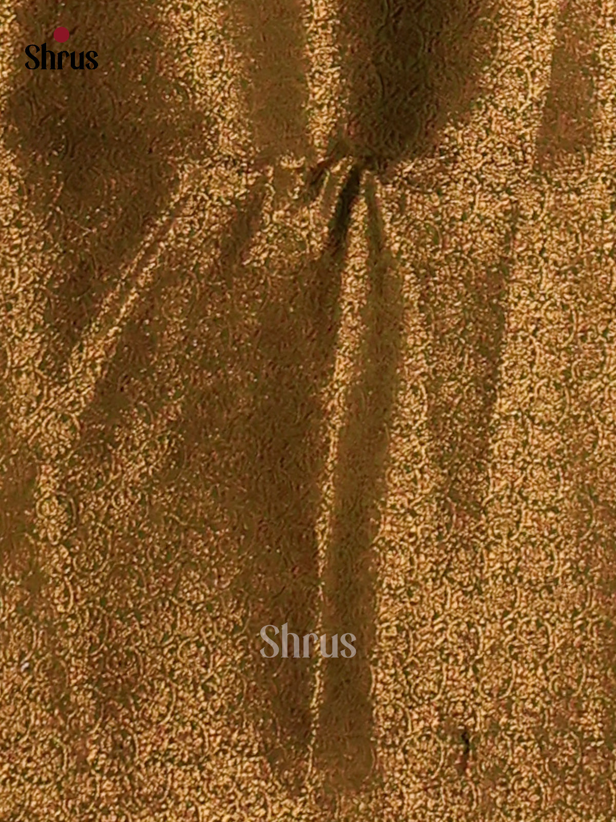 Brown & Green- Semi Jute Saree - Shop on Shrus.com
