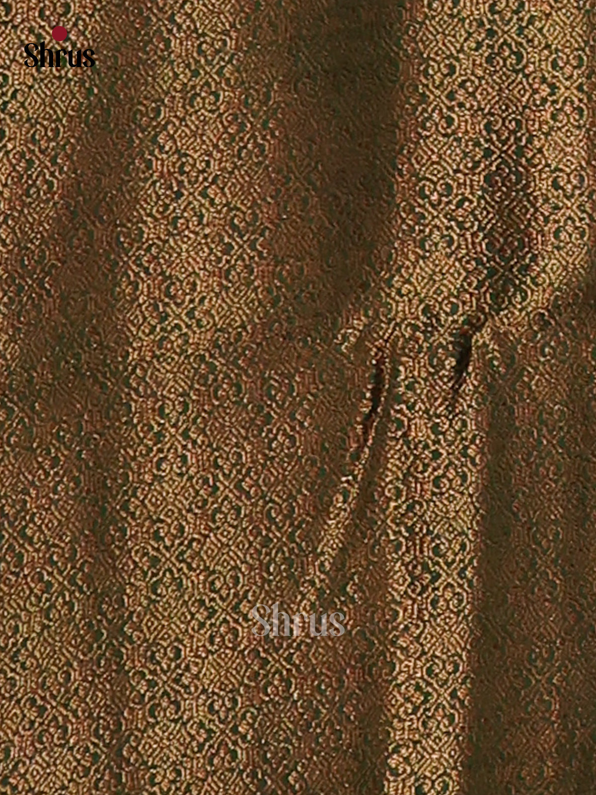 Mustard & Green- Semi Jute Saree - Shop on Shrus.com