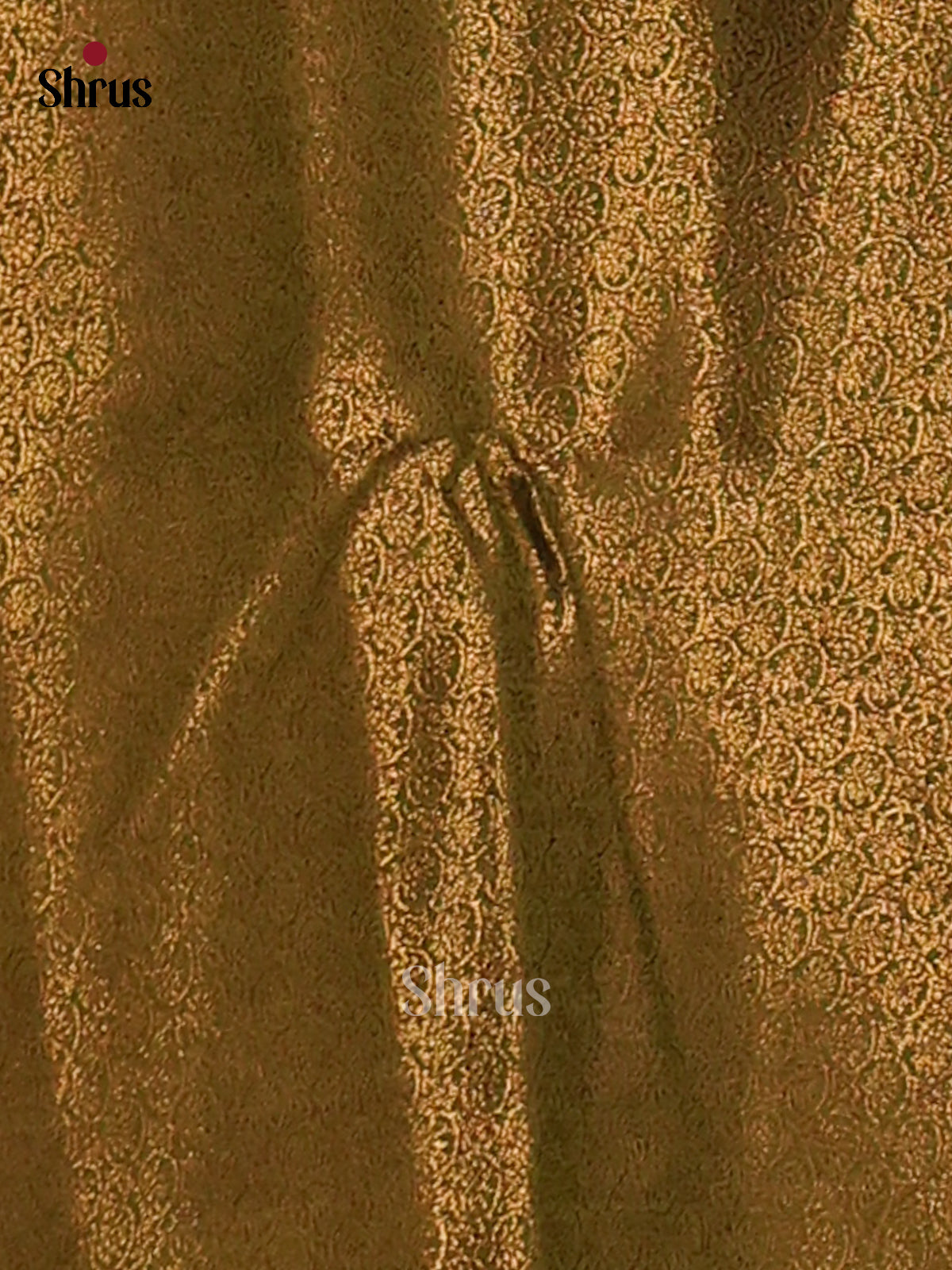 Blue & Green- Semi Jute Saree - Shop on Shrus.com