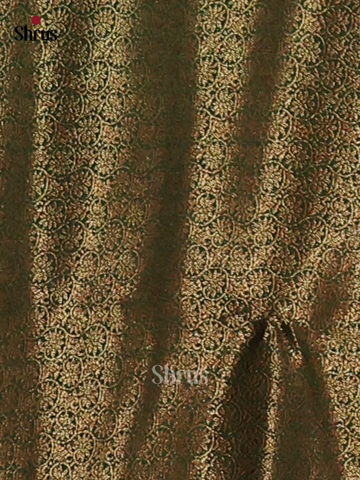 Mustard & Green- Semi Jute Saree - Shop on Shrus.com