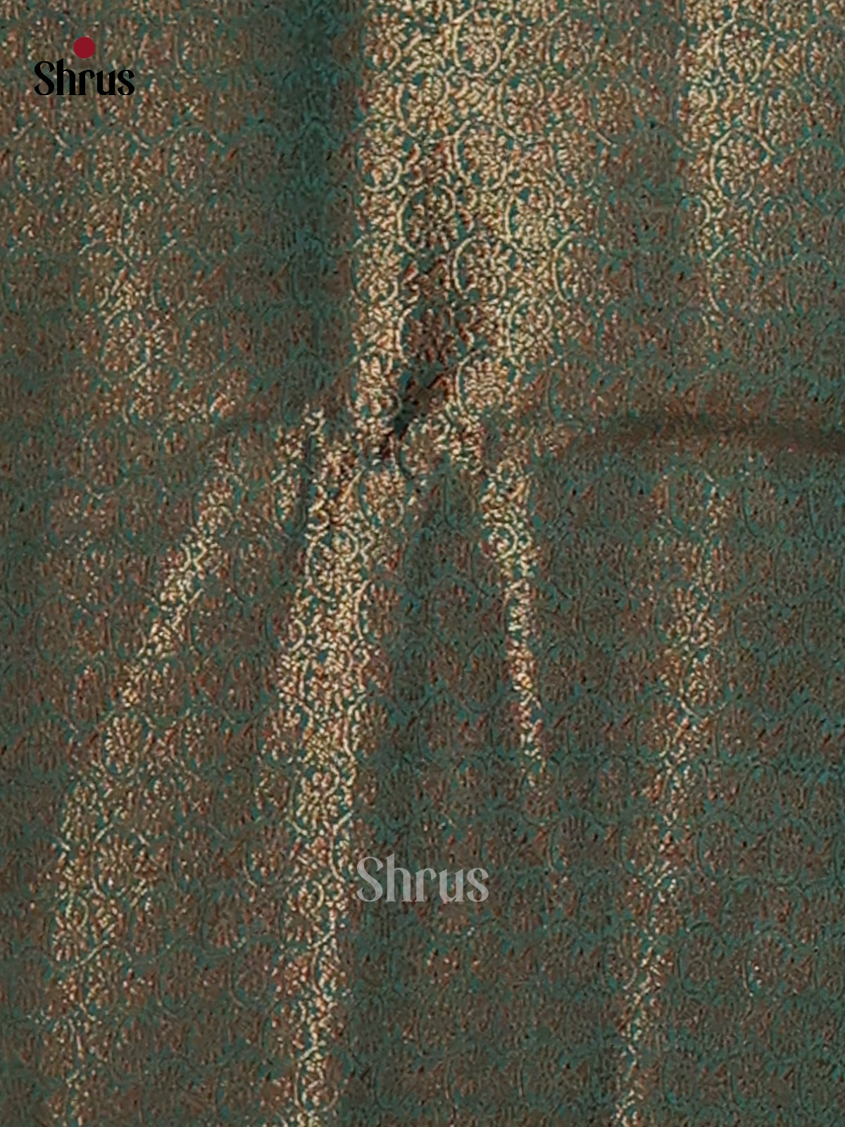 Maroon & Teal- Semi Jute Saree - Shop on Shrus.com