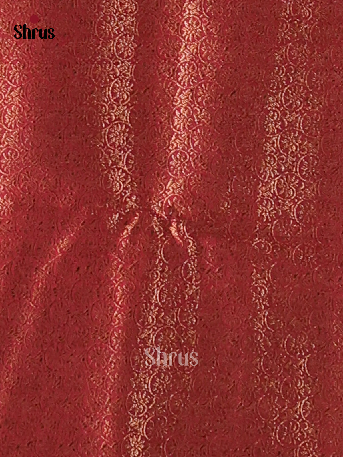 Green & Maroon- Semi Jute Saree - Shop on Shrus.com