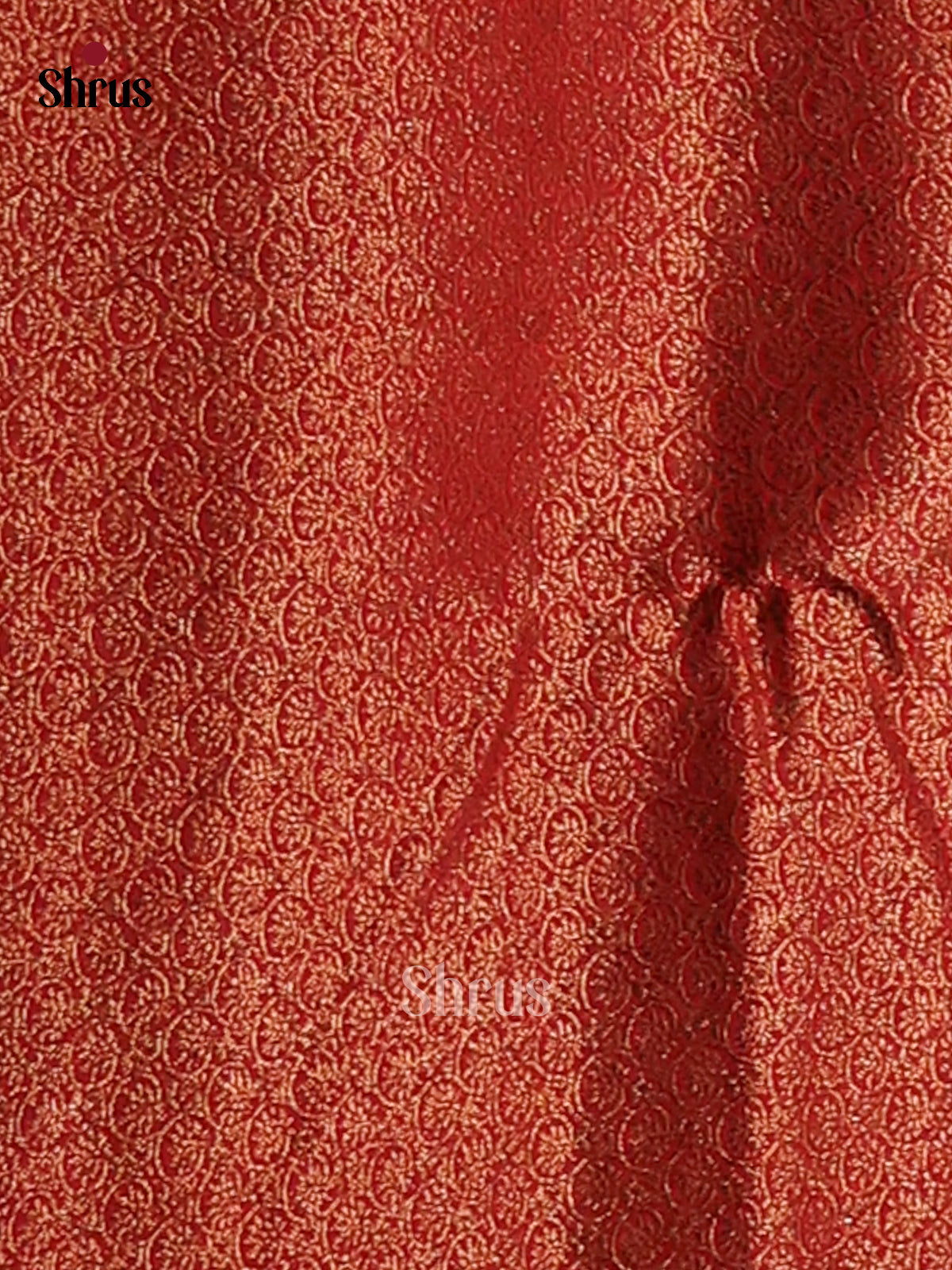 Green & Red - Semi Jute Saree - Shop on Shrus.com