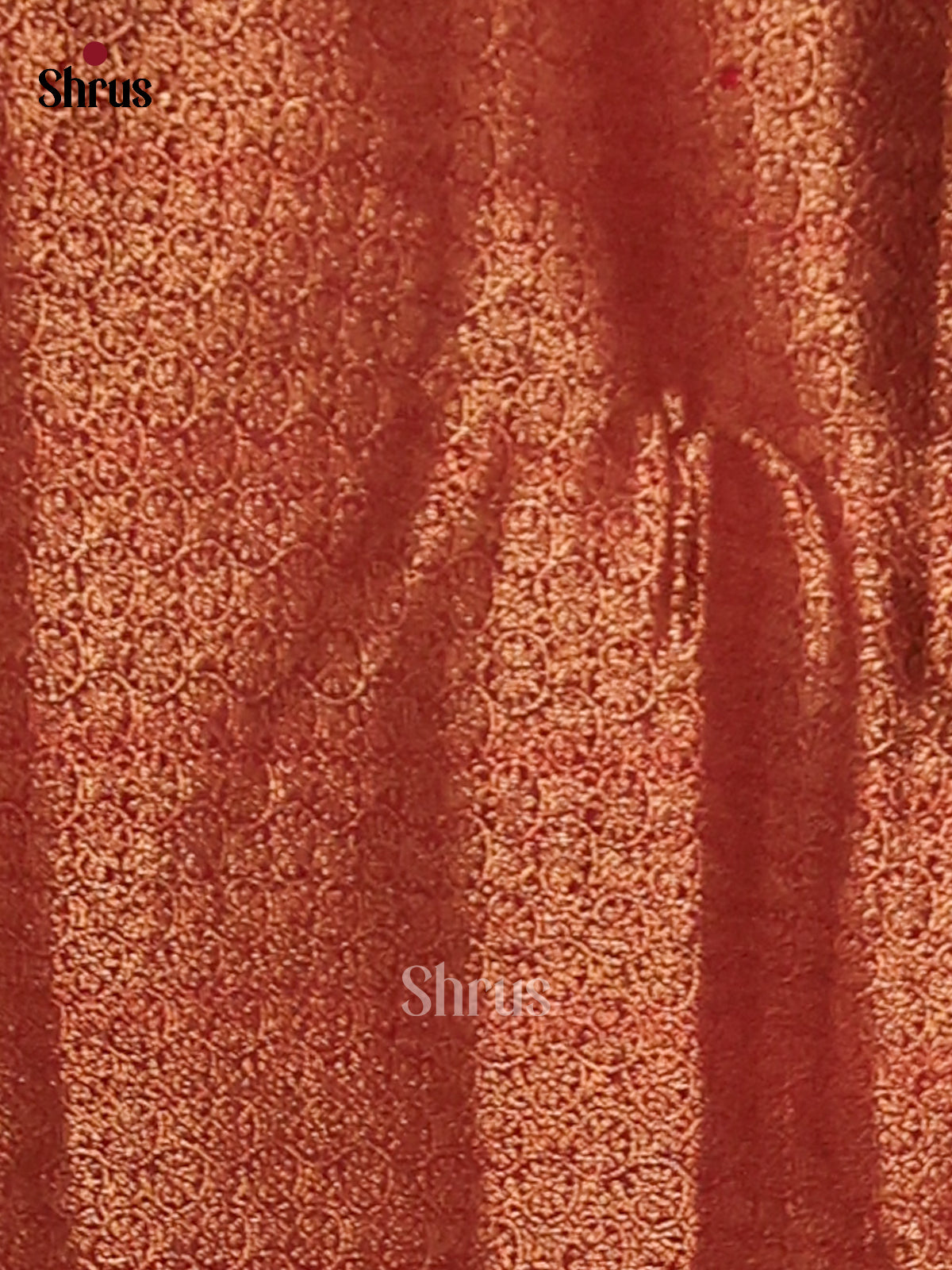 Beige & Maroon- Semi Jute Saree - Shop on Shrus.com
