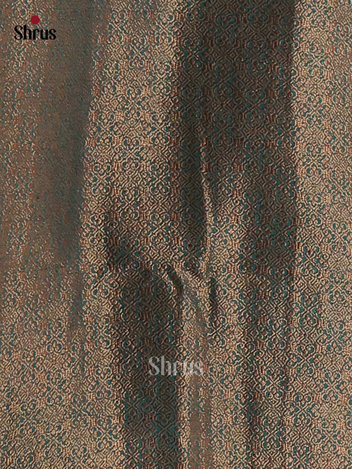 Maroon & Teal - Semi Jute Saree - Shop on Shrus.com