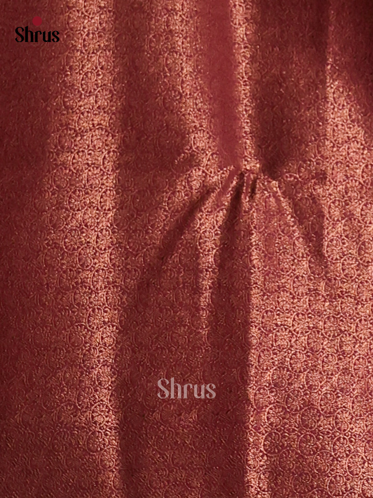 Green & Maroon - Semi Jute Saree - Shop on Shrus.com