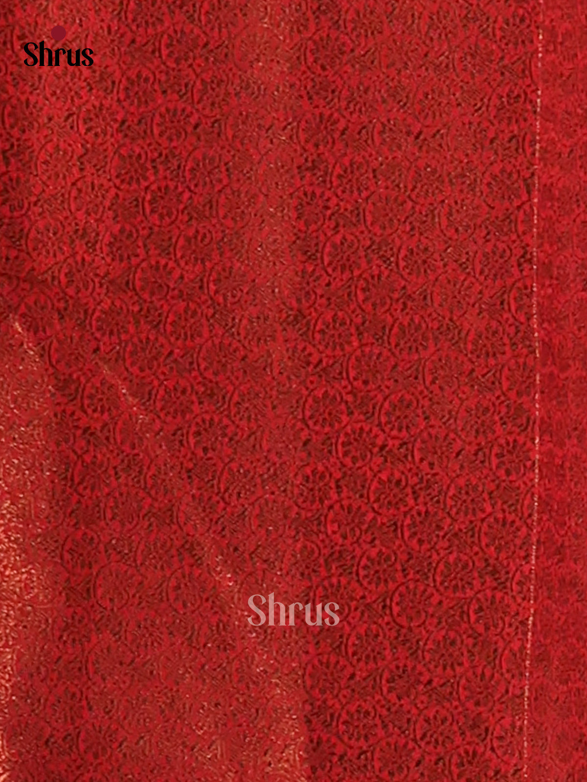 Blue & Red- Semi Jute Saree - Shop on Shrus.com