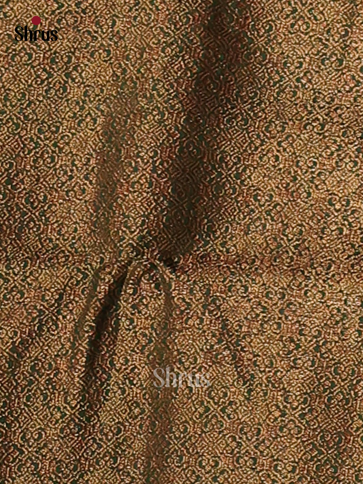 Red & Green - Semi Jute Saree - Shop on Shrus.com