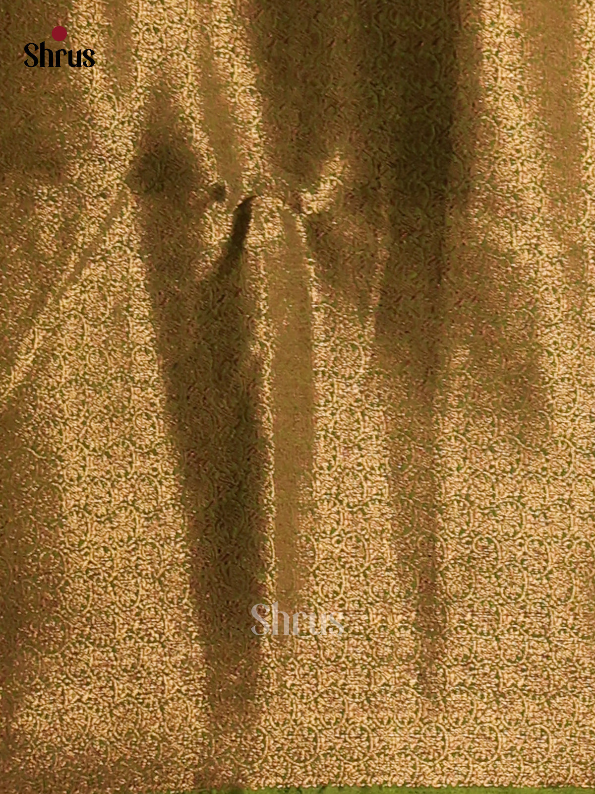 Blue & Green- Semi Jute Saree - Shop on Shrus.com