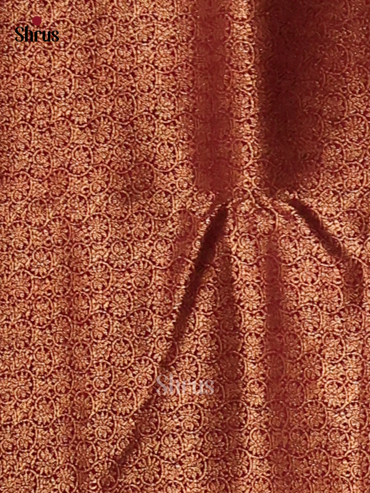 Blue & Maroon - Semi Jute Saree - Shop on Shrus.com