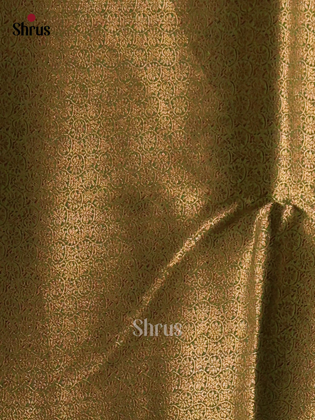 Blue & Green- Semi Jute Saree - Shop on Shrus.com