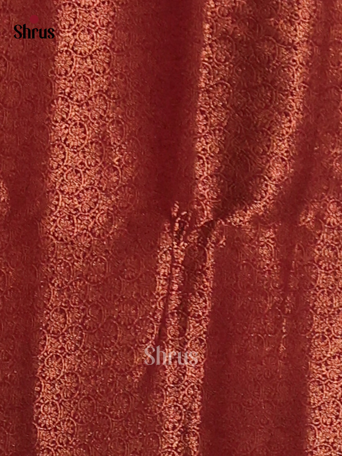 Green & Maroon- Semi Jute Saree - Shop on Shrus.com