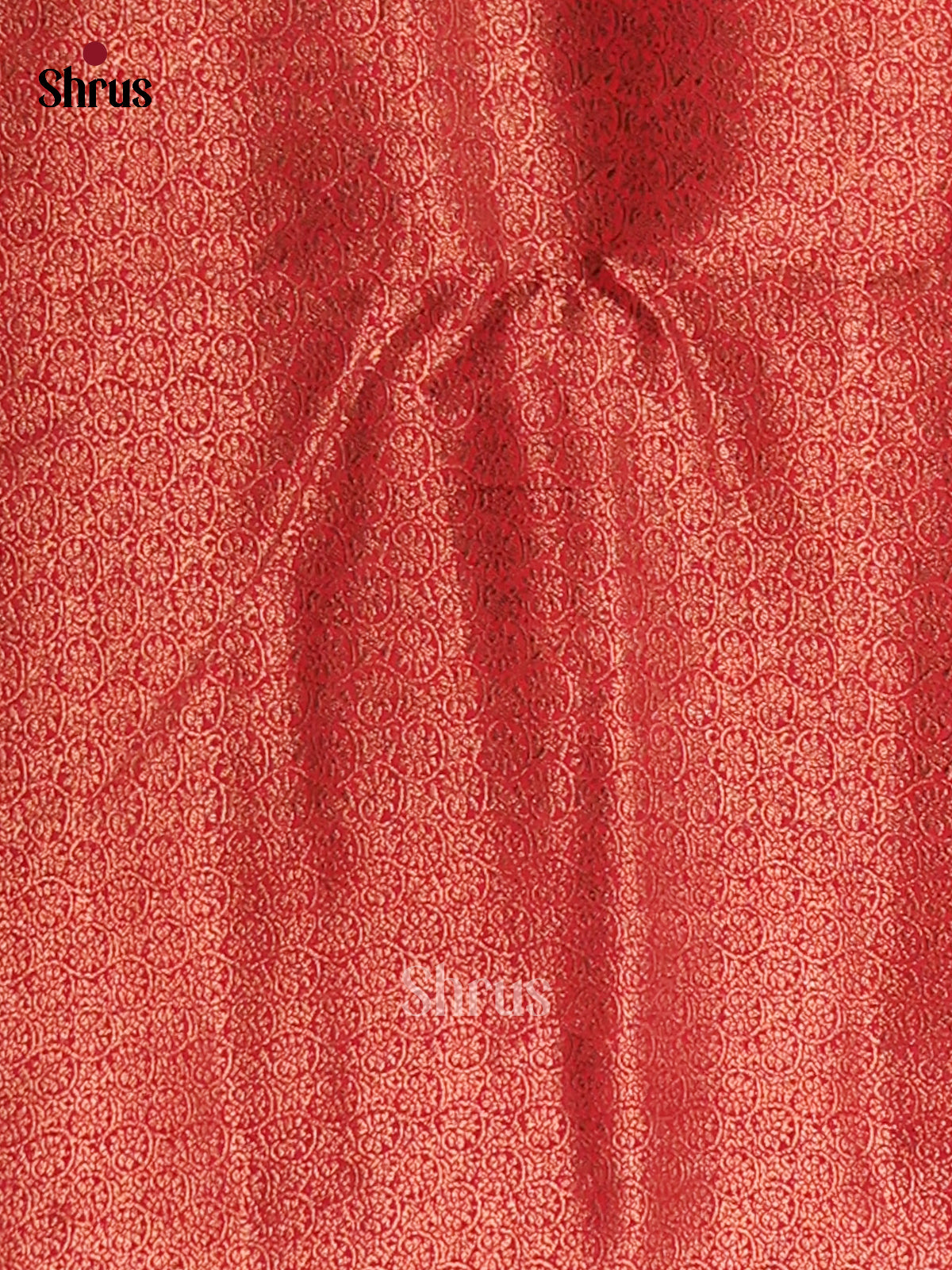 Blue & Red - Semi Jute Saree - Shop on Shrus.com