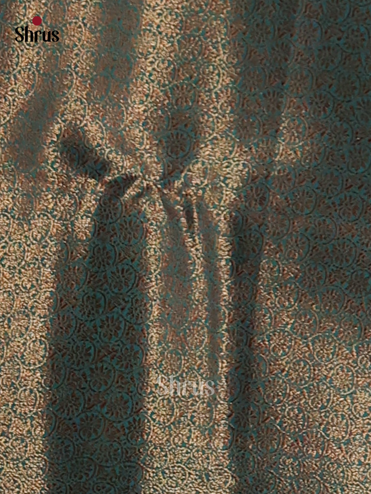 Purple & Teal - Semi Jute Saree - Shop on Shrus.com